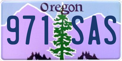 OR license plate 971SAS