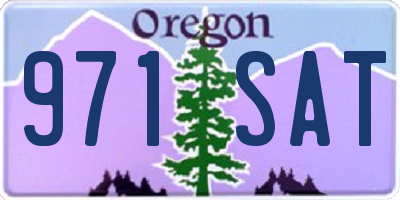 OR license plate 971SAT