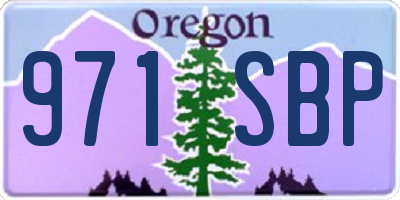 OR license plate 971SBP