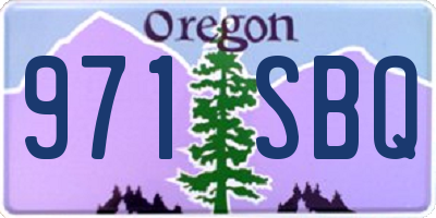OR license plate 971SBQ