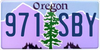 OR license plate 971SBY