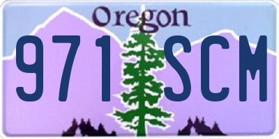 OR license plate 971SCM