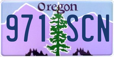 OR license plate 971SCN