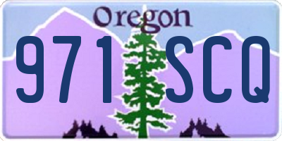 OR license plate 971SCQ