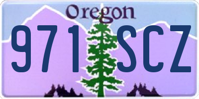 OR license plate 971SCZ