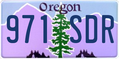 OR license plate 971SDR