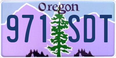 OR license plate 971SDT