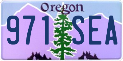 OR license plate 971SEA