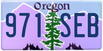 OR license plate 971SEB