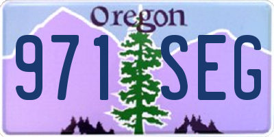 OR license plate 971SEG