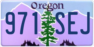 OR license plate 971SEJ