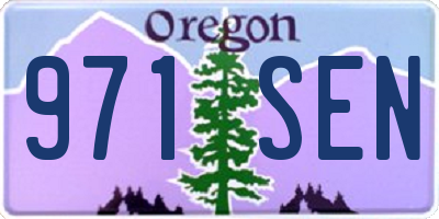 OR license plate 971SEN