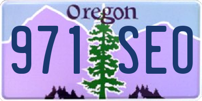 OR license plate 971SEO