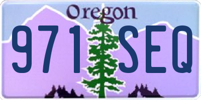 OR license plate 971SEQ