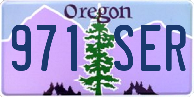 OR license plate 971SER