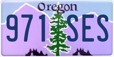 OR license plate 971SES