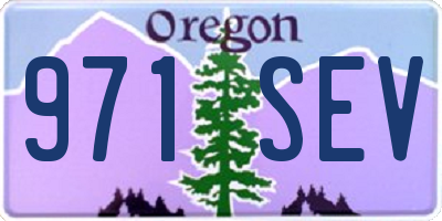 OR license plate 971SEV