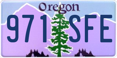 OR license plate 971SFE