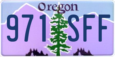 OR license plate 971SFF