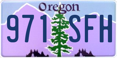 OR license plate 971SFH