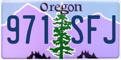 OR license plate 971SFJ