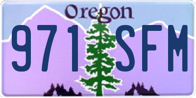 OR license plate 971SFM