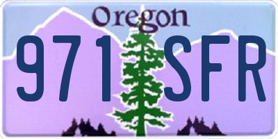 OR license plate 971SFR