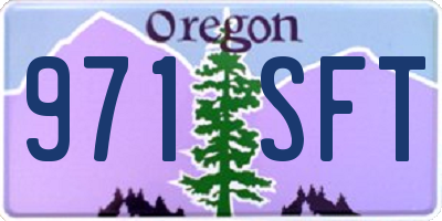 OR license plate 971SFT