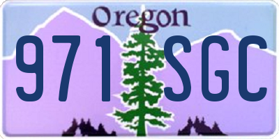 OR license plate 971SGC