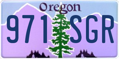 OR license plate 971SGR