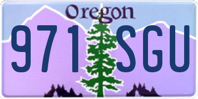 OR license plate 971SGU