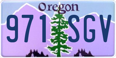 OR license plate 971SGV