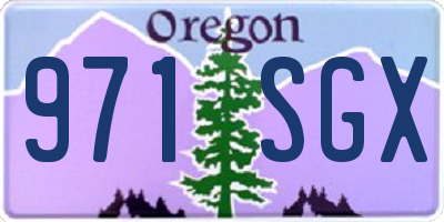 OR license plate 971SGX