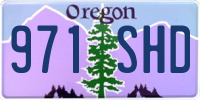 OR license plate 971SHD