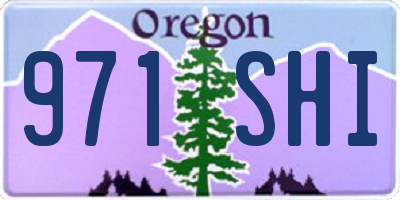 OR license plate 971SHI
