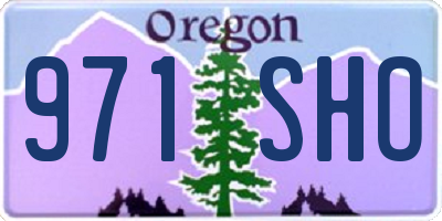 OR license plate 971SHO
