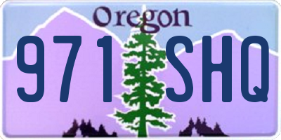 OR license plate 971SHQ