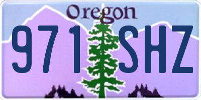 OR license plate 971SHZ