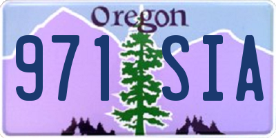 OR license plate 971SIA
