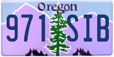 OR license plate 971SIB