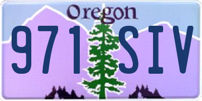 OR license plate 971SIV