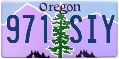 OR license plate 971SIY
