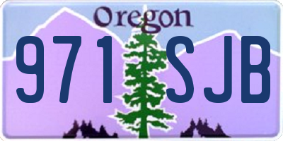 OR license plate 971SJB