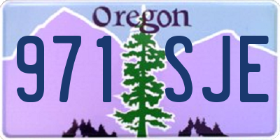 OR license plate 971SJE