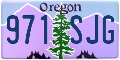 OR license plate 971SJG