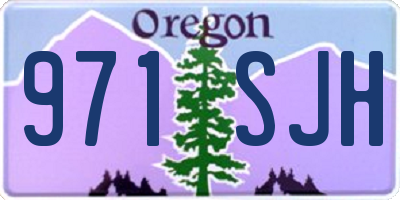 OR license plate 971SJH