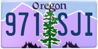 OR license plate 971SJI