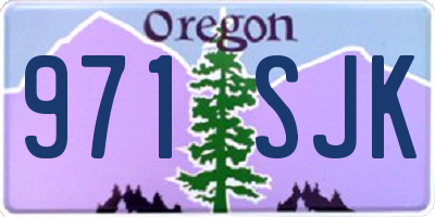 OR license plate 971SJK