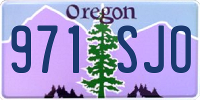 OR license plate 971SJO