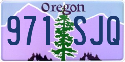 OR license plate 971SJQ